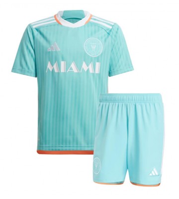 Inter Miami Tredje Kläder Barn 2024-25 Kortärmad (+ Korta byxor)